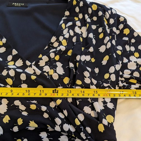 Precis Faux Wrap Dress with Lining size 14 - Picture 8 of 12